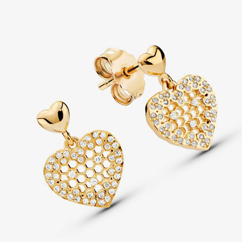 Honey-Comb-Lace-Heart-Earrings-4